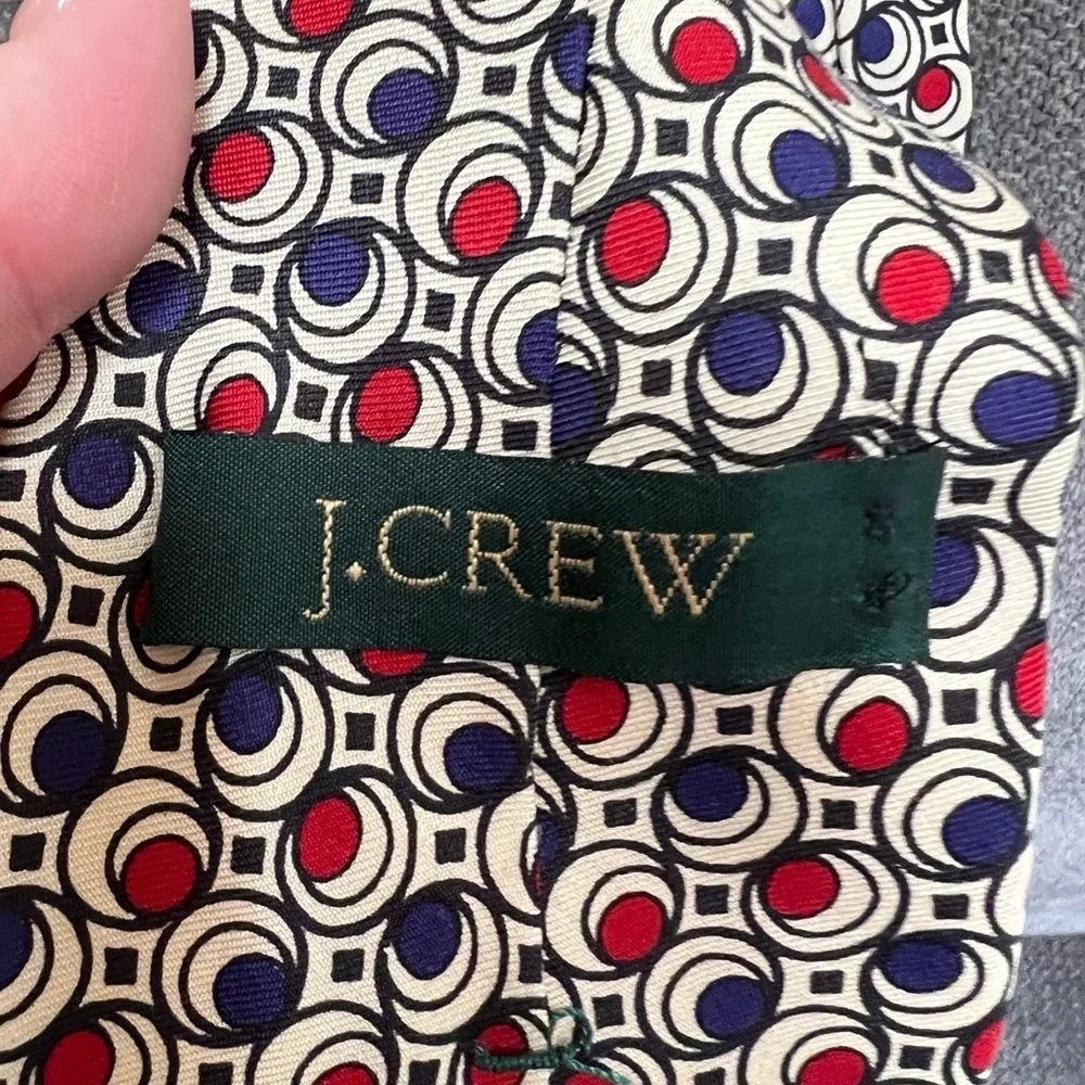 J.Crew Men's Blue Italian Silk Tie In Dot
